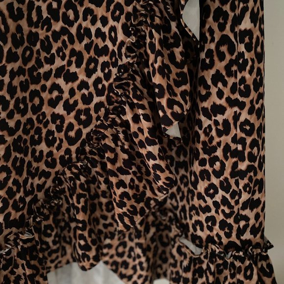 LIKELY Animal Print Leopard Wrap Dress - Picture 8 of 14